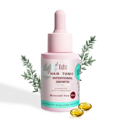 Tonico Capilar Kaba Hair Growth Tonic – Clinically Proven Formula to Reduce Hair Loss, Strengthen Follicles & Boosts Hair Growth – Kaba Tonico Capilar Crecimiento Intensivo, Productos Kaba, 30ml