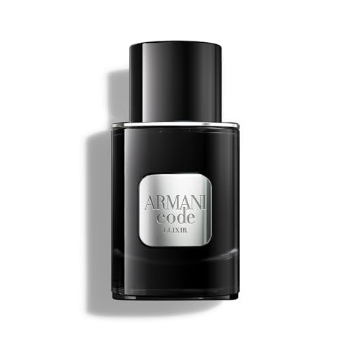 Armani Beauty – Code – Elixir – Cologne for Men - Ambery & Spicy - With Green Mandarin, Leather Accord, & Tonka Bean – 1.6 Fl Oz