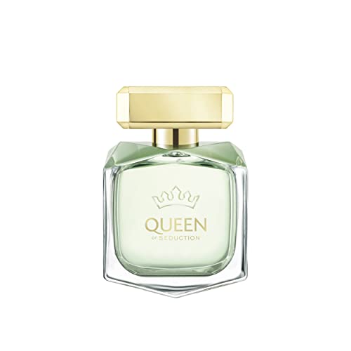 Antonio Banderas Perfumes - Queen Of Seduction - Eau de Toilette - Long Lasting - Romantic, Charming and Fresh Fragance - Floral with Marine Notes - Ideal for Day Wear - 2.7 Fl Oz