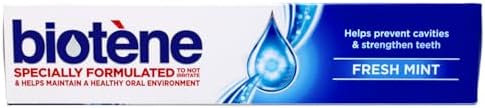 biotène Gentle Formula Fluoride Toothpaste, Fresh Mint 4.3 oz ( Pack of 3), (PPAX1366750)