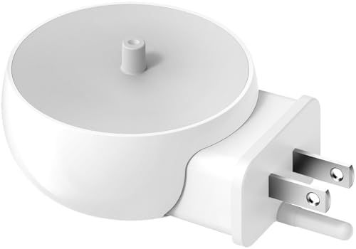 2-in-1 Wall Charger for Philips Sonicare Electric Toothbrush, 3-Port US Plug Charger Base for Philip 1100 3100 4100 4300 4500 5100 5300 6000 6100 6300 7000 Serie, IPX5, White