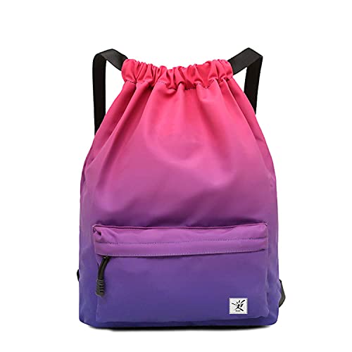 Risefit Waterproof Drawstring Bag, Gym Bag Sackpack Sports Backpack for Men Women