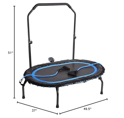Stamina Fitness Trampoline - Exercise Trampoline with Smart Workout App - Indoor Trampoline Fitness Rebounder