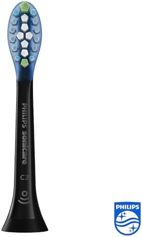 Philips Sonicare Premium Plaque Defence BrushSync Enabled Replacement brush Heads, 4pk Black - HX9044/33