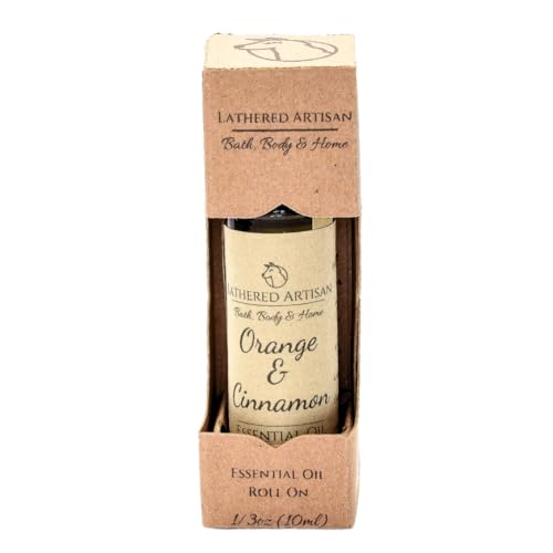 Alcohol Free | Citrus Spice | Orange & Cinnamon - Natural Essential Oil Perfume Cologne | Paraben Free Phthalate Free Plant Based Oil Perfume and Cologne, Nourishing, and Uniquely Handcrafted (Orange Cinnamon - Roll On)