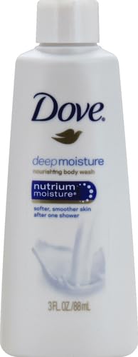 Dove Body Wash Deep Moisture for Dry Skin Body Wash with 24hr Renewing MicroMoisture Nourishes The Driest Skin 3 oz (Pack of 3)