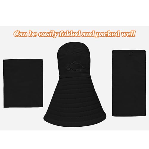Sun Hats for Men Women Fishing Hat UPF 50+ Breathable Wide Brim Summer UV Protection Hat with Face Cover & Neck Flap