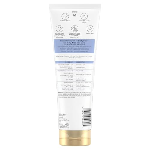 Pantene Pro-V Miracles Curl Define & Shine Coconut + Shea 1 Minute Miracle Conditioner 10.9 FL OZ