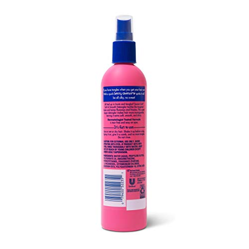 Suave Kids Detangler Spray For Tear-Free Styling, Berry Awesome Dermatologist-Tested Hair Detangler Formula 10 oz