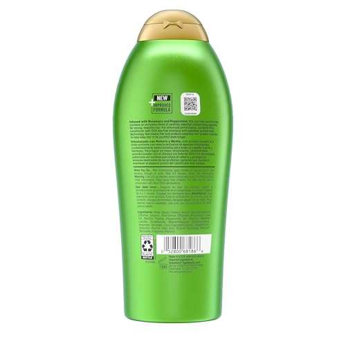OGX Clarifying Strength + Rosemary Mint Conditioner, Clarifying Conditioner for Oily Hair Visibly Helps Remove Oil & Residue to Clear Away Buildup, Sulfate-Free Surfactants, 25.4 fl. oz
