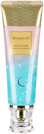 Niacinamide Whitening Toothpaste, BodyAccel Niacinamide Intensive Whitening Toothpaste with Natural Gentle Care Deep Stain Removal Clean Peach Flavor, Improves Gum Health, Fresh Breath (1)