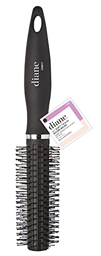 Diane Charcoal Soft Touch Handle Collection Round Brush, 1 Count (Pack of 1)