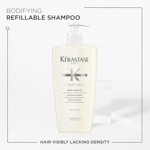 Kerastase Densifique Densité Shampoo - Thickening & Strengthening For Fine & Thinning Hair, Removes Build-Up & Adds Shine With Hyaluronic Acid