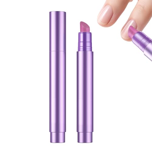 3-in-1 Cuticle Oil Pen Cuticle Pusher Nail Oil Pen with Ceramic Tip, Cuticle Treatment for Hangnails, Dry & Damaged Nails, Nail Cuticle Remover Pen