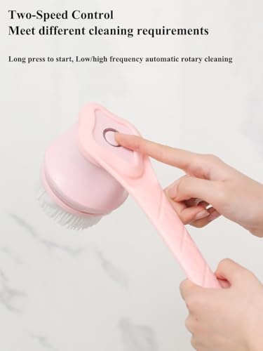 Electric Body Brush for Shower, Rotating Back Scrubber, Waterproof Rechargeable, Deep Cleansing