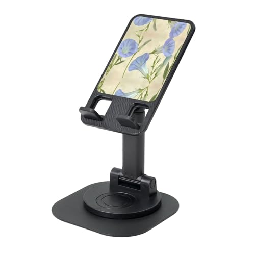 Trumpet Flower Cell Phone Stand 360° Adjustable Desktop Phone Holder Cradle Compatible With Most Mobile Phones Black