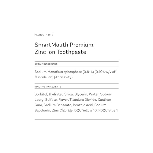 SmartMouth TSA Approved Travel Toothpaste & Oral Rinse - SmartMouth Original Activated Oral Rinse Packs & Travel Size Premium Toothpaste, 3.4 Ounce