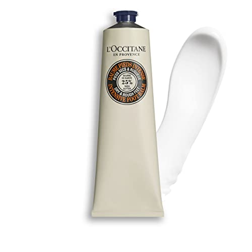 L'OCCITANE Shea Butter Intensive Foot Balm: 25% Shea Butter, Immediately Soothe Dry Feet, Soften Skin, Moisturize, Nourish, Fast-Absorbing, Non-Greasy, 5.3 Oz