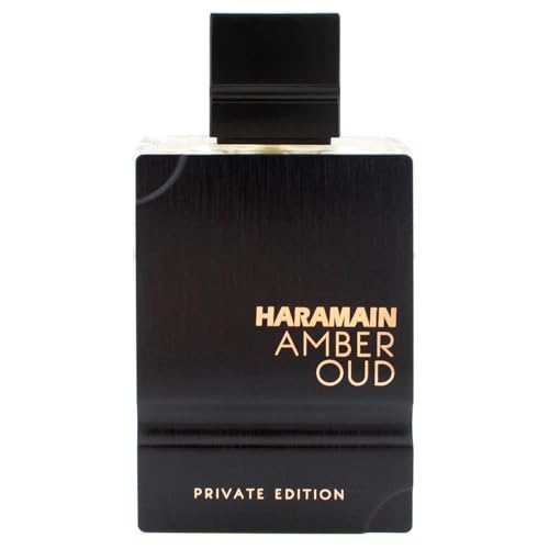 Al Haramain Amber Oud - Private Edition for Unisex - Arabian Perfume for Women and Men - Arabic Long Lasting Fragrance with Bergamot, Vanilla, Musk and Cedarwood - 2 oz EDP Spray