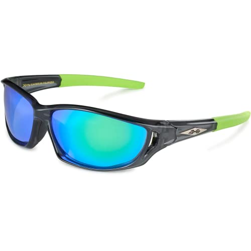 X LOOP Polarized Sports Sunglasses for Men - Wrap Around UV400 Baseball Running Cycling Driving Fishing Golf Glasses