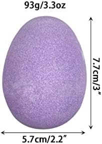 6 Pack Easter Bubble Bath Bombs with Easter Squishy Toys Inside for Kids Girls Boys Easter Basket Stuffers Gifts