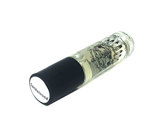 Auric Blends Sandalwood Roll-on Perfume Oil | Alcohol Free, Vegan, Cruelty Free, Made in USA | 0.33 Fl. Oz