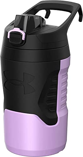 Under Armour Sports Water Jug, 64oz Insulated Water Bottle w/Handle, Half Gallon, Fence Hook, Leak Resistant, Baseball, Football & More