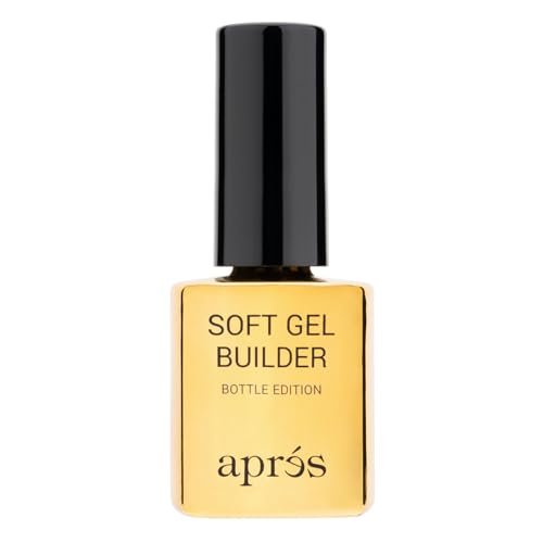Aprés Soft Gel Builder in a Bottle, Self-Leveling Soak-Off Gel-X Nail Extension Thickening Strengthener