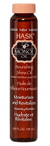Hask Monoi Nourishing Shine Oil, .63 oz (Pack of 2)