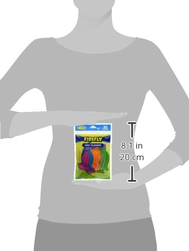Firefly Kids' Flossers, Ages 4-12, Pack of 30 (1 Resealable)