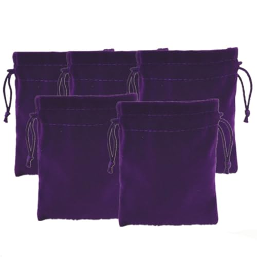 ERINGOGO 5pcs Drawstring Bundle Pocket Small Electronic Product Cable Cord Organizer Bags for Travel and Earphone Storage