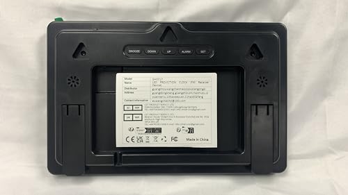 11.5" Digital Clock Wall Clock, Large Digital Wall Clock with Remote Control, Digital Alarm Clock with Date, Day, Temperature, Colour Figures,12/24H, Wall Clocks for Living Room Office School Gym