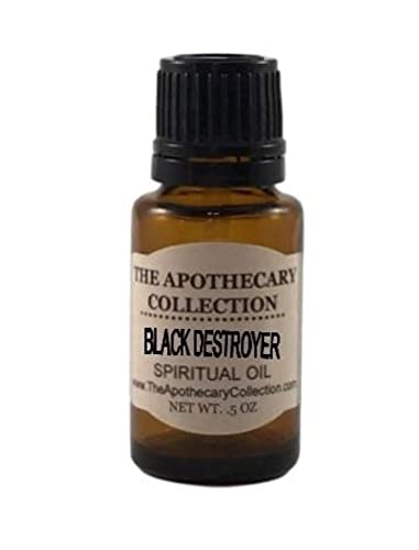 BLACK DESTROYER Spiritual Oil (aceite) for Hoodoo, Voodoo, Santeria, Wicca, Rootwork, & Spells