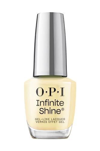 OPI Infinite Shine Never Leavin' Blue | Opaque Dark Blue Crème Long Wear Gel Like Nail Polish | Vegan, Long Lasting, Streak Free