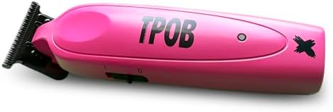 TPOB X Candy Digital Brushless 7200rpm Professional Hair Trimmer Hair Clippers for Men, Psycho Zero Gapped T-Blade Cordless Rechargeable Edgers Clippers (X Trimmer Pink)