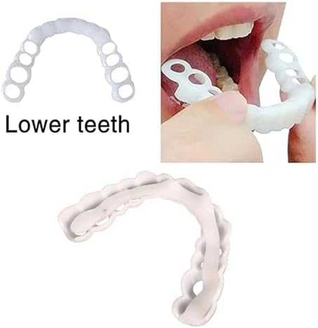2 Pairs, Temporarily Adjustable for Men and Women, Regain Confidence Smile(Red)