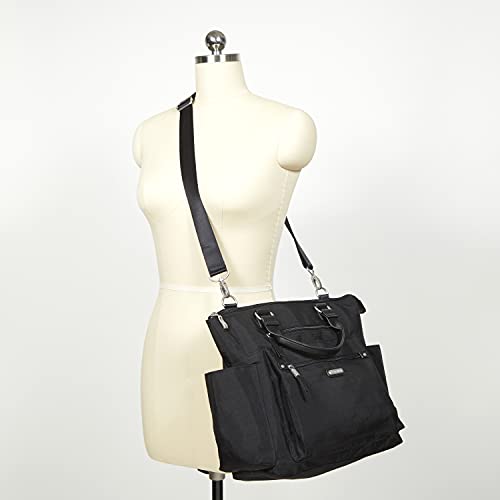 Baggallini Womens 3-in-1 Convertible Backpack With RFID Phone Wristlet, Black, One Size US