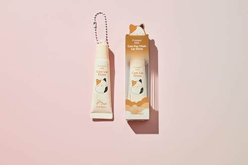 TONYMOLY x Squishmallows Cam the Cat 2PC Hand Cream & Lip Gloss Set, Coconut Milk Hand Cream, Frosted Milk Lip Gloss