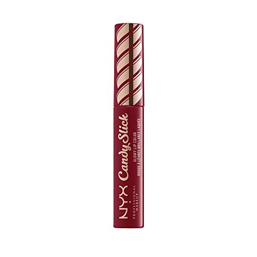 NYX PROFESSIONAL MAKEUP Candy Slick Glowy Lip Color Gloss - Single Serving (Wine Red)