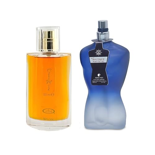 Choco Musk&Sean Boutique NauticalMen’s Cologne Set Rich Chocolate & Musk Eau De Toilette Luxury Cologne Combo Long Lasting Natural Men's Fragrance for Daily & Special Occasions