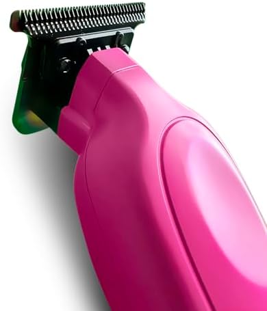 TPOB X Candy Digital Brushless 7200rpm Professional Hair Trimmer Hair Clippers for Men, Psycho Zero Gapped T-Blade Cordless Rechargeable Edgers Clippers (X Trimmer Pink)