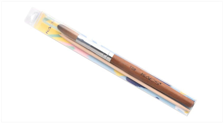 Nail Brush Kolinsky Sable Acrylic Nail Art Brush Professional Red Wooden Nail Brush (10#)