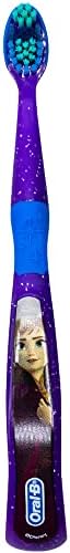 Oral-B Disney Frozen Kids Toothbrush 3+ Years Old Extra Soft Bundle Characters Elsa, Ann & Olaf - Pack of 3