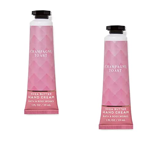 Bath & Body Works Shea Butter Hand Cream Travel Size1.0 Fluid Ounce, 2-Pack (Champagne Toast)