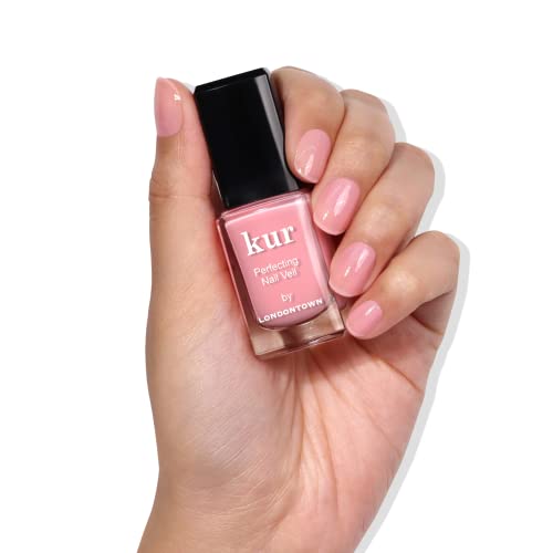 LONDONTOWN Nail Veil Enhancing Nail Care - Nail Protectant, Nail Strengthener, Natural Tint, Vegan and Cruelty-Free, Chip-Resistant