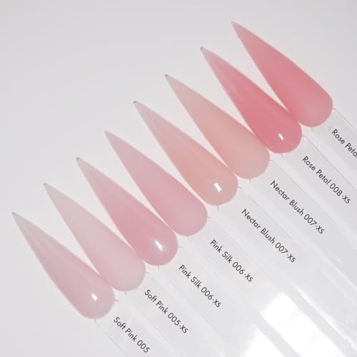 Acrylic Powder Set - 4 Colors 0.5oz Cover Powders for Nail Extension, Sculpting & Overlay - Cool Tone Collection for Professionals (Pink Essentials)