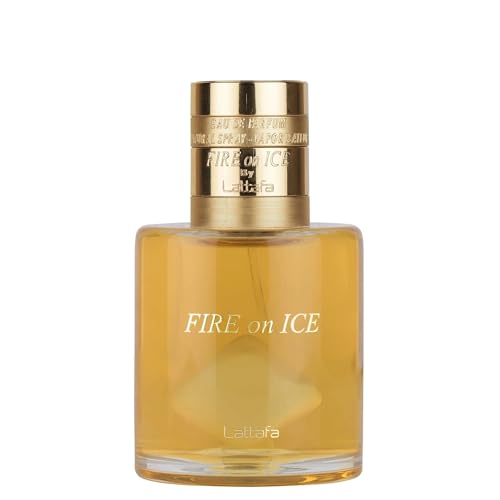 Lattafa Fire On Ice 110ml Eau de Parfum Unisex Perfume | Bold Black Raspberry Frozen Rose Oakwood & Ambroxan | Long-Lasting Scent for Men & Women