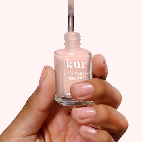 LONDONTOWN kur Nail Ridge Filler - Smoother - Strengthener - Filler for Damaged Uneven Nails - Fortifying, Self Leveling Base, Vegan, Cruelty Free, Paraben Free, 0.4 fl oz