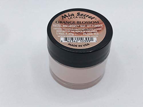 Mia Secret ACRYLIC POWDER - PASTEL MACARONS - SINGLE JAR - PICK YOUR COLOR - 2018 Collection! (ORANGE BLOSSOMS)