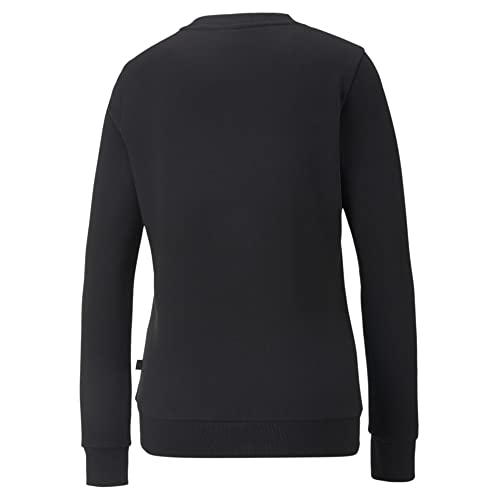 PUMA Women's Essentials+ Frozen Flower Graphic Crew, Black, Small